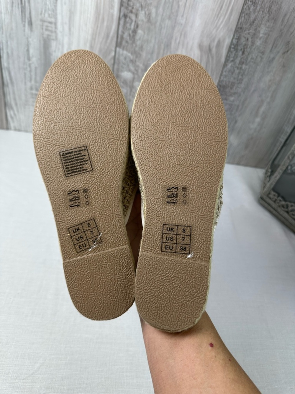 Braided Slip-On Mules in Beige - Picture 3 of 7
